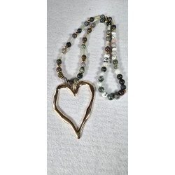 Collar de Jaspe de Mar | Pieza Única Inspirada en Yemayá