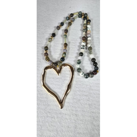 Collar de Jaspe de Mar | Pieza Única Inspirada en Yemayá